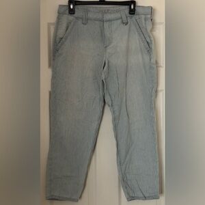 Jag Jeans Women's Blue Striped Wide Leg Pants